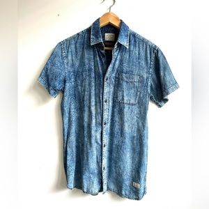 Vintage jeans short sleeves shirt Jack n Jones size small